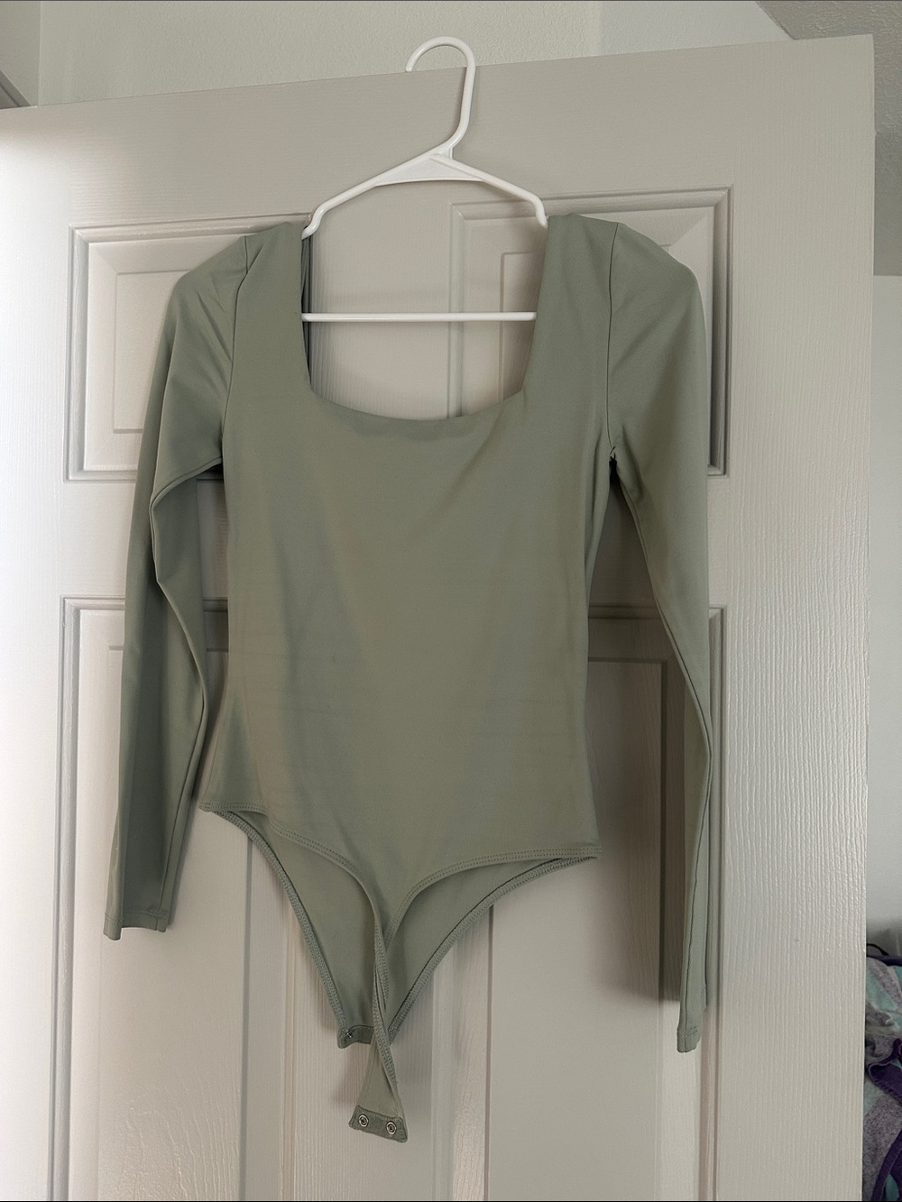 Aritzia sage green bodysuit